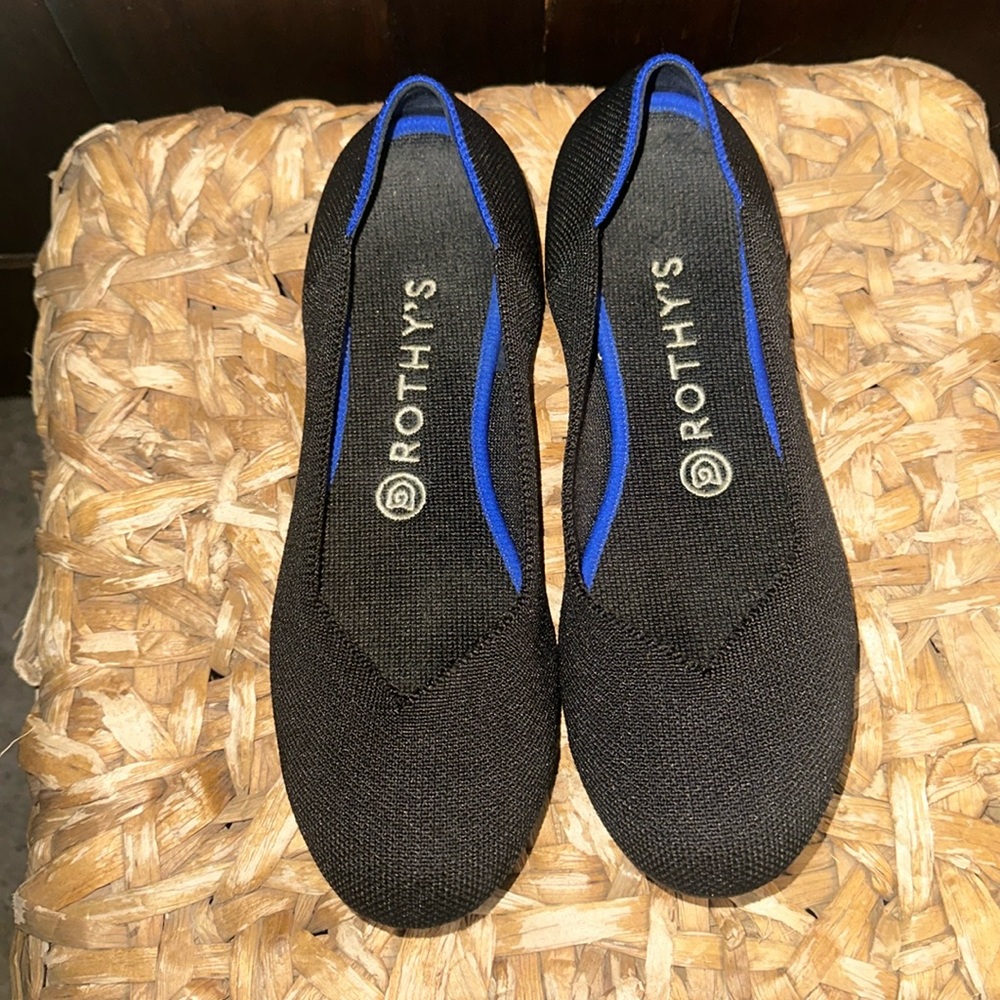 Rothy’s black slip on